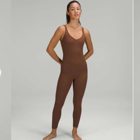 Lululemon size 6 Align Ribbed Bodysuit 25Roasted Brown - Picture 9 of 13